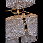 Люстра двухъярусная с текстурными овальными абажурами Splendor Palace Style варинант исполнения - 4 | Loft Concept в Костроме