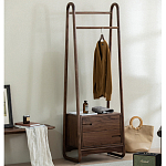 Вешалка деревянная с 2- мя ящиками Moon Walnut Furniture варинант исполнения - 2 | Loft Concept в Костроме