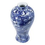 Ваза из фарфора сине-белого цвета Blue & White Ornament  варинант исполнения - 1 | Loft Concept в Костроме