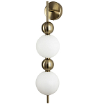 Бра с плафонами шарами из акрила и металла Crystal Globule Spheres Wall Lamp варинант исполнения - 1 | Loft Concept в Костроме