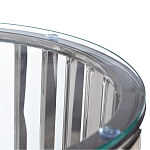 Столик журнальный с круглой прозрачной стеклянной столешницей Voluptuous варинант исполнения - 1 | Loft Concept в Костроме