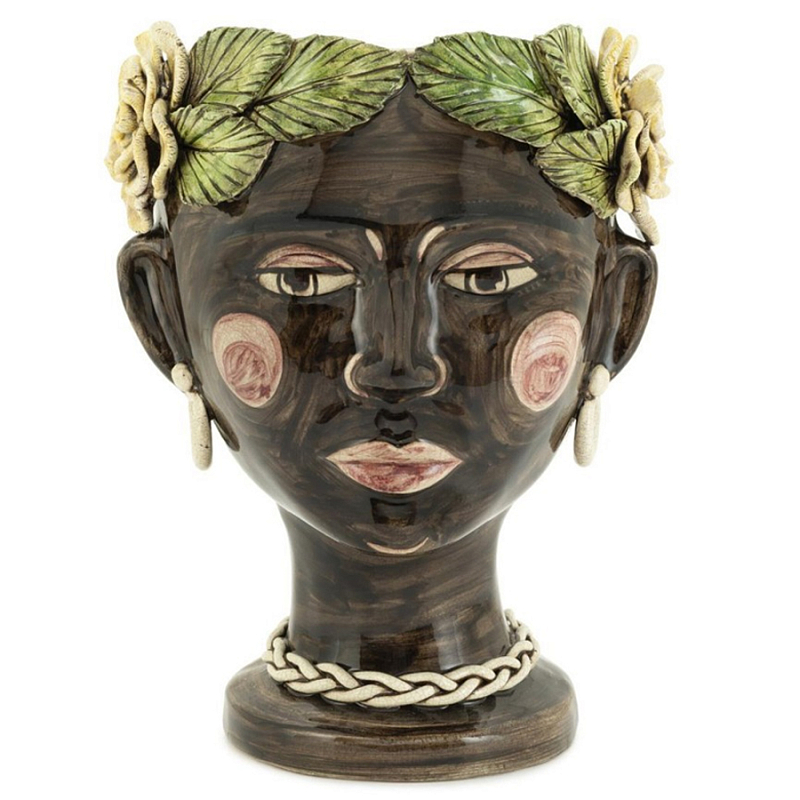 Ваза Vase Selva Moro Head Shiny Мульти Ваза Vase Selva Moro Head Shiny Мульти в Костроме | Loft Concept