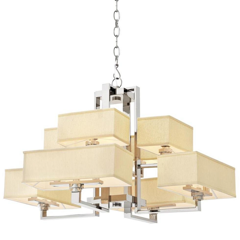Люстра Eichholtz Chandelier Furstenberg Нержавеющая сталь Кремовый Люстра Eichholtz Chandelier Furstenberg Нержавеющая сталь Кремовый в Костроме | Loft Concept