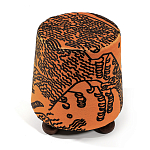 Пуф Wakonda Terracotta Tiger Mountain с Круглыми ножками  варинант исполнения - 2 | Loft Concept в Костроме