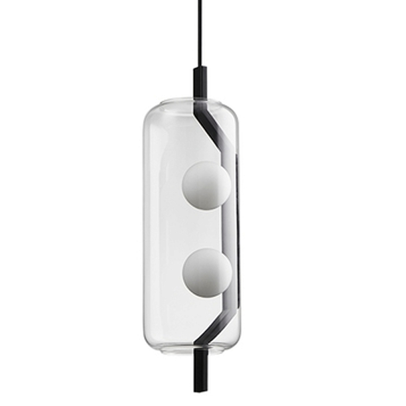 Подвесной светильник Genevra lamp Черный Прозрачный Подвесной светильник Genevra lamp Черный Прозрачный в Костроме | Loft Concept