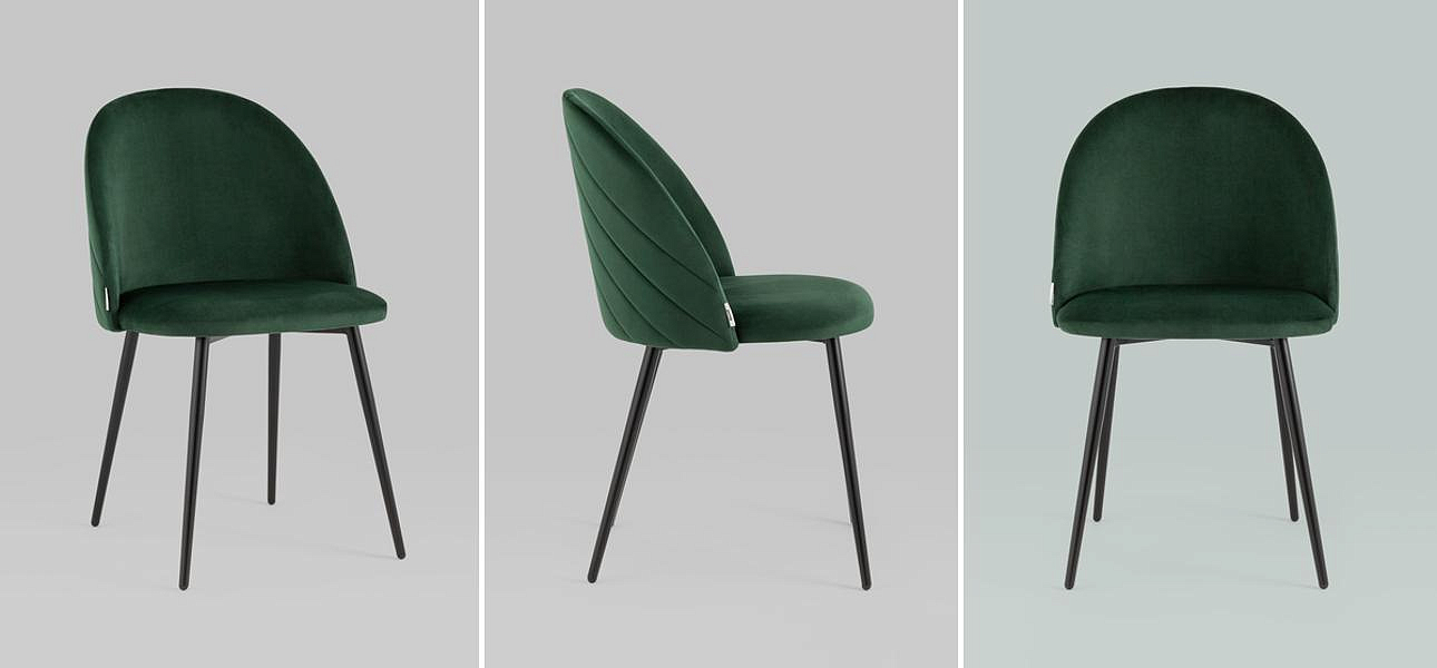 Стул Зеленый Велюр Miruna Leaf Chair Стул Зеленый Велюр Miruna Leaf Chair - Loft-Concept в Костроме