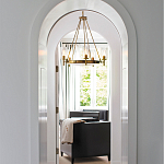  Люстра с 5-ю цилиндрическими плафонами из стекла с пузырьками Hinkley варинант исполнения - 9 | Loft Concept в Костроме