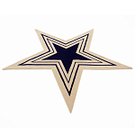 Дизайнерский ковер в виде звезды Poltronova Tappeto Stella Grey Navy Blue Rug варинант исполнения - 2 | Loft Concept в Костроме