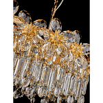 Люстра с декоративными элементами в виде крупных хрустальных цветов Palace Gardens варинант исполнения - 3 | Loft Concept в Костроме