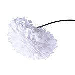Изогнутый торшер с декором в виде перьев Plumage White Floor Lamp варинант исполнения - 2 | Loft Concept в Костроме