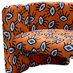 Акцентный Двухместный Диван Leela Оранжевый Орнамент варинант исполнения - 2 | Loft Concept в Костроме