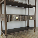 Стеллаж с двумя ящиками Elsa Dreams Walnut варинант исполнения - 2 | Loft Concept в Костроме