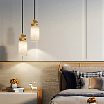 Подвесной светильник светодиодный с цилиндрическим плафоном Stone Helios варинант исполнения - 4 | Loft Concept в Костроме