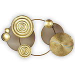 Панно настенное Blank Sheet Golden Orbit варинант исполнения - 1 | Loft Concept в Костроме