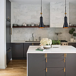  Подвесной светильник черного матового цвета с конусным плафоном 65 см Elstead Lighting варинант исполнения - 9 | Loft Concept в Костроме