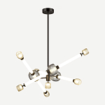 Светодиодная люстра Rovelly Black варинант исполнения - 2 | Loft Concept в Костроме