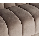 Диван трехместный велюровый серый Island of Comfort варинант исполнения - 4 | Loft Concept в Костроме