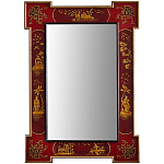 Зеркало в стиле Шинуазри ручная роспись Chinoiserie Mirror Red варинант исполнения - 1 | Loft Concept в Костроме