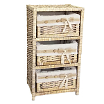 Стеллаж для детской с плетенным выдвижными корзинами Bow варинант исполнения - 1 | Loft Concept в Костроме