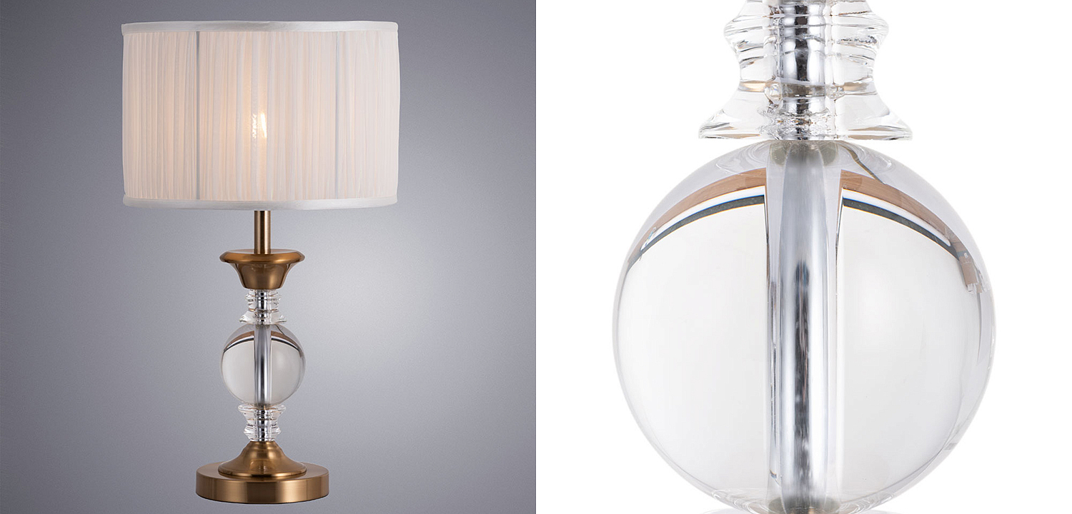 Настольная лампа Fluid glass lamp Настольная лампа Fluid glass lamp - Loft-Concept в Костроме