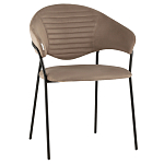 Коричневый стул с обивкой из искусственной замши Alexis варинант исполнения - 1 | Loft Concept в Костроме