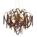 Люстра подвесная с переплетенными металлическими лентами и цепочками Atlantis Chain варинант исполнения - 1 | Loft Concept в Костроме