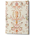 Постер на холсте с изображением ангела и растительных орнаментов Raffael Angel Poster варинант исполнения - 1 | Loft Concept в Костроме