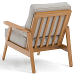 Кресло с каркасом из массива дуба Deniaud Oak Beige Armchair варинант исполнения - 4 | Loft Concept в Костроме