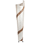 Торшер из перламутра на металлическом каркасе Indonesian Spiral 2 варинант исполнения - 3 | Loft Concept в Костроме