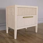 Прикроватная Тумбочка Primo с двумя ящиками Светлый дуб варинант исполнения - 2 | Loft Concept в Костроме