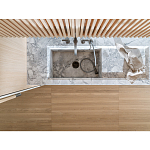 Кухонный гарнитур из камня и дерева с раздвижными дверцами TIVALÌ 2.0 Dada Engenereed Kitchen варинант исполнения - 8 | Loft Concept в Костроме