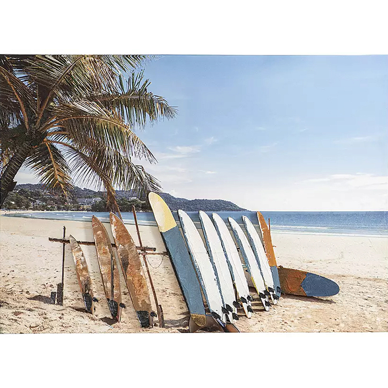 Панно декоративное в морском стиле Seascape and Surfing Мульти Панно декоративное в морском стиле Seascape and Surfing Мульти в Костроме | Loft Concept