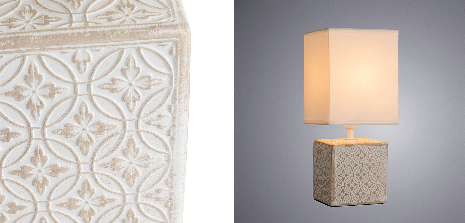 Настольная лампа Дизайнерская Lazio Ivory Table Lamp Настольная лампа Дизайнерская Lazio Ivory Table Lamp - Loft-Concept в Костроме