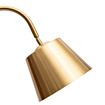 Торшер с мраморным столиком и золотым плафоном Ezio Floor Lamp варинант исполнения - 1 | Loft Concept в Костроме