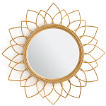 Зеркало из ротанга в форме цветка WICKER MIRROR 90 варинант исполнения - 1 | Loft Concept в Костроме