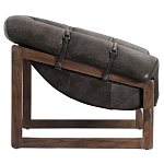 Кресло Duncan винтажная черная кожа варинант исполнения - 3 | Loft Concept в Костроме