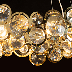 Люстра подвесная из золотых колец 57 см Golden Circles варинант исполнения - 5 | Loft Concept в Костроме