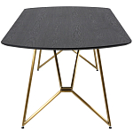 Обеденный стол на металлических ножках Ward Brass Dining Table варинант исполнения - 3 | Loft Concept в Костроме