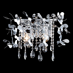 Бра с металлическими лепестками и хрустальными подвесками Leaf Cascade варинант исполнения - 2 | Loft Concept в Костроме