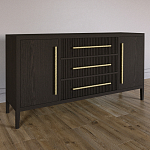 Буфет Primo с тремя ящиками и двумя фасадами Темный орех варинант исполнения - 2 | Loft Concept в Костроме