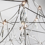 Люстра с каркасом из тонких металлических нитей и хрустальными подвесками Crystal Metal Threads Chandelier 100 варинант исполнения - 3 | Loft Concept в Костроме