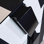 Дизайнерский комод в чёрно-белую полоску Ziqqurat варинант исполнения - 1 | Loft Concept в Костроме