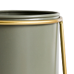 Кашпо из металла и латуни Elegance Elevated Planters оливковое  варинант исполнения - 3 | Loft Concept в Костроме