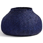 Корзина синяя Elewisa Wicker Basket варинант исполнения - 2 | Loft Concept в Костроме