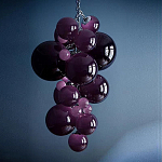 Люстра Grape Balls Сливовый цвет стекла варинант исполнения - 1 | Loft Concept в Костроме