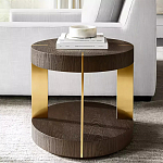 Дизайнерский журнальный стол круглый на 4-х ножках с подстольем Hufok варинант исполнения - 1 | Loft Concept в Костроме