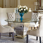 Стол обеденный круглый на зеркальном основании Spectacular Table варинант исполнения - 2 | Loft Concept в Костроме