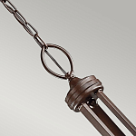 Люстра с белыми тканевыми абажурами в прозрачных стеклянных цилиндрах Kichler варинант исполнения - 15 | Loft Concept в Костроме