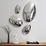 Абстрактная скульптура на стену в виде капли воды Water Outline варинант исполнения - 7 | Loft Concept в Костроме