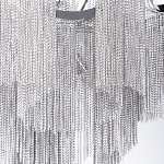 Люстра потолочная с металлическими цепочками Диаметр 99 см Atlantis Chain варинант исполнения - 4 | Loft Concept в Костроме